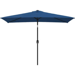 vidaXL Parasol d'extérieur avec poteau en métal 300x200 cm Azuré - TU