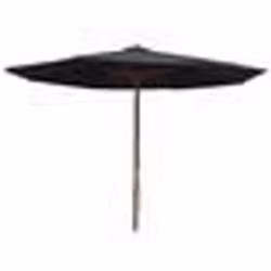 vidaXL Parasol d'extérieur avec mât en bois 350 cm Noir - TU