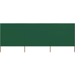 Vidaxl - Paravent 3 panneaux Tissu 400 x 80 cm Vert