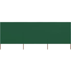 vidaXL Paravent 3 panneaux Tissu 400 x 160 cm Vert