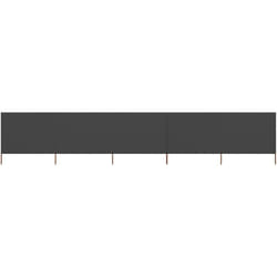 Vidaxl - Paravent 5 panneaux Tissu 600 x 160 cm Anthracite