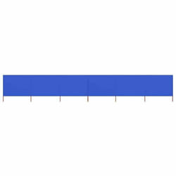 vidaXL Paravent 6 panneaux Tissu 800 x 120 cm Bleu azuré 47179
