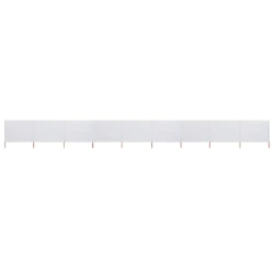 vidaXL Paravent 9 panneaux 1200x120 cm - Blanc sable