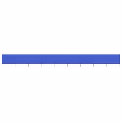 vidaXL Paravent 9 panneaux Tissu 1200 x 120 cm Bleu azuré - TU
