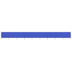 vidaXL Paravent 9 panneaux Tissu 1200 x 120 cm Bleu azuré - TU