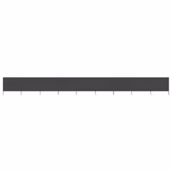 vidaXL Paravent 9 panneaux Tissu 1200 x 160 cm Anthracite