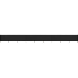 Vidaxl - Paravent 9 panneaux Tissu 1200 x 160 cm Noir