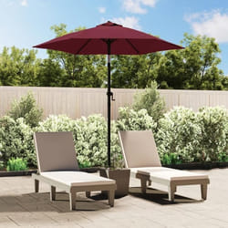 vidaXL Parasol Bordeaux 200x224 cm Aluminium - TU