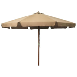 vidaXL Parasol 330 cm - Taupe