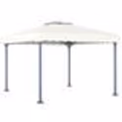 vidaXL Tonnelle 300x300 cm Crème Aluminium - TU