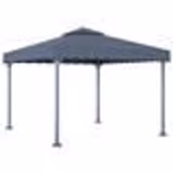 vidaXL Tonnelle 300x300 cm Anthracite Aluminium - TU