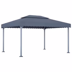 vidaXL Tonnelle 400x300 cm Anthracite Aluminium - TU
