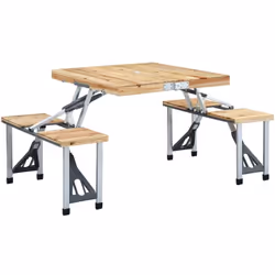 Description générale Avec un design portable distinctif, cette table de camping avec des places d'assise peut être installée  ...
