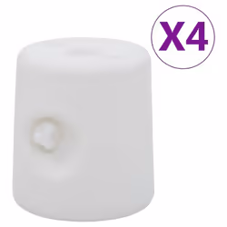 vidaXL Poids de tonnelle 4 pcs PE Blanc