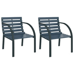 VidaXL 47938 chaise d'extérieur Terrace Acier, Bois Gris