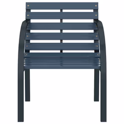 VidaXL 47938 chaise d'extérieur Terrace Acier, Bois Gris - Vue supplémentaire 4