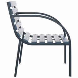VidaXL 47938 chaise d'extérieur Terrace Acier, Bois Gris - Vue supplémentaire 5