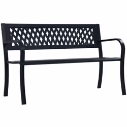 Reposez-vous dans votre jardin, sur votre patio ou tout autre espace extérieur sur ce banc de jardin. Fabriqué en acier de ha ...