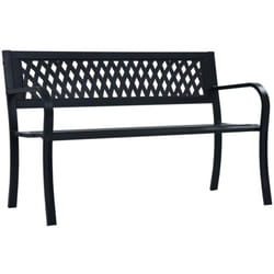 Vidaxl - Banc de jardin 125 cm Noir Acier