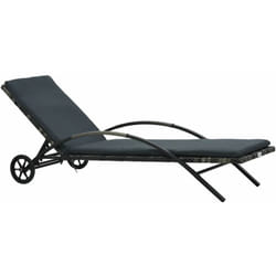 VidaXL 47746 chaise d'extérieur Linge Siège rembourré Polyuréthane, Acier Gris