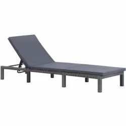 Cette chaise longue en résine tressée combine élégance et fonctionnalité et deviendra le point central de votre jardin ou pat ...