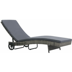 VidaXL 47753 chaise d'extérieur Linge Siège rembourré Polyéthylène, Rotin, Acier Anthracite