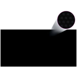 Vidaxl - Couverture de piscine Noir 450 x 220 cm pe