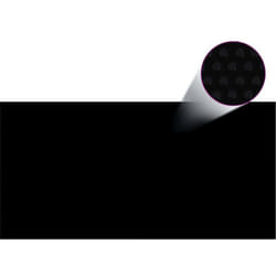 Vidaxl - Couverture de piscine Noir 549 x 274 cm pe