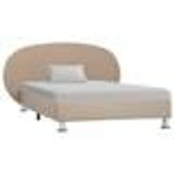 vidaXL Cadre de lit sans matelas cappuccino similicuir 100x200 cm - 100 x 200 cm