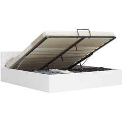 Cadre de lit avec rangement hydraulique 180x200 cm similicuir Vidaxl