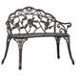vidaXL Banc de bistrot 100 cm Bronze Aluminium coulé - TU