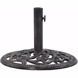 Ce socle de parasol solide sert de base ferme et robuste pour votre parasol et pour le maintenir en place. Le matériau en fon ...
