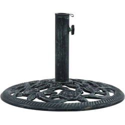 Socle de parasol Vert 9 kg 40 cm Fonte Vidaxl