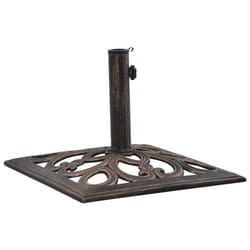 vidaXL Socle de parasol Bronze 12 kg 49 cm Fonte 47868