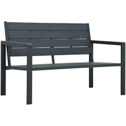 Vidaxl - Banc de jardin 120 cm pehd Gris Aspect de bois