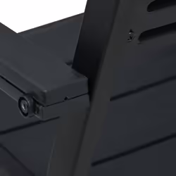 VidaXL 47885 chaise d'extérieur Terrace Polyéthylène haute densité (HDPE), Acier Noir - Vue supplémentaire 6