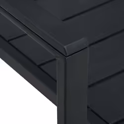VidaXL 47885 chaise d'extérieur Terrace Polyéthylène haute densité (HDPE), Acier Noir - Vue supplémentaire 7