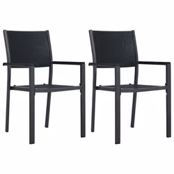 VidaXL 47889, Terrace, Plastique, Acier, Noir, 585 mm, 535 mm, 885 mm