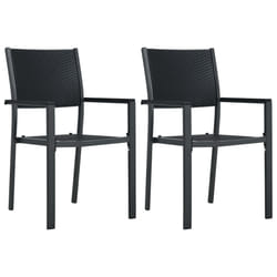 VidaXL 47889 chaise d'extérieur Terrace Plastique, Acier Noir