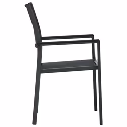 VidaXL 47889 chaise d'extérieur Terrace Plastique, Acier Noir - Vue supplémentaire 4