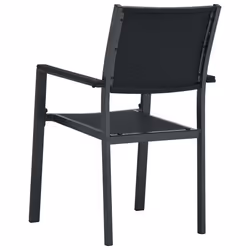VidaXL 47889 chaise d'extérieur Terrace Plastique, Acier Noir - Vue supplémentaire 5