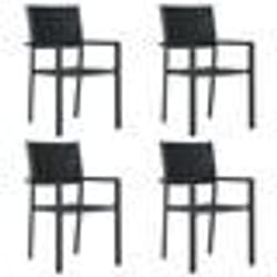 VidaXL 47890 chaise d'extérieur Terrace Plastique, Acier Noir