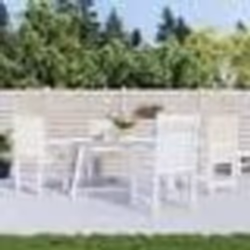 vidaXL Coussins de chaise de jardin à dossier bas lot de 4 crème 47553