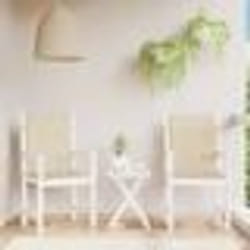 vidaXL Coussins de chaise de jardin à dossier bas lot de 2 beige 47564