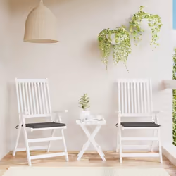 vidaXL Coussins de Chaise de Jardin Lot de 2 Coussin de Siège de Salon Coussin de Meuble de Terrasse Coussin d’Assise 47602
