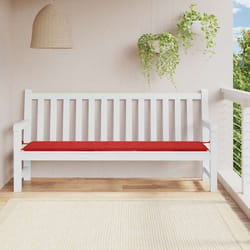 vidaXL Coussin de banc de jardin rouge 200x50x4 cm tissu oxford
