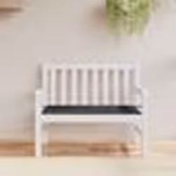 vidaXL Coussin de banc de jardin noir 120x50x4 cm tissu oxford