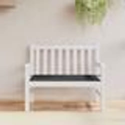 vidaXL Coussin de banc de jardin noir 120x50x4 cm tissu oxford