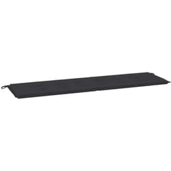 Vidaxl - Coussin de banc de jardin noir 180x50x3 cm tissu oxford