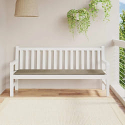 vidaXL Coussin de banc de jardin taupe 180x50x4 cm tissu oxford
